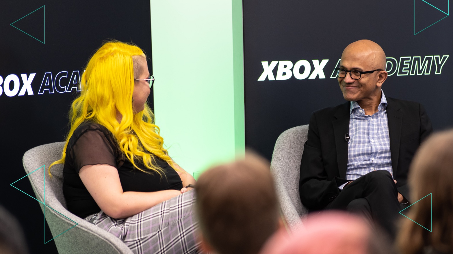 Satya Nadella at the Xbox Academy event
