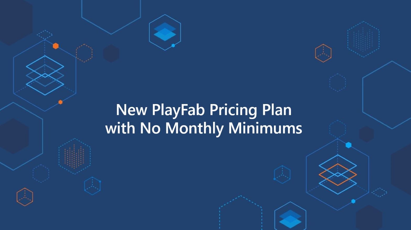 New Playfab pricing plan with no monthly minimums